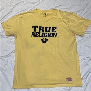 True Religion T-Shirt XL Yellow